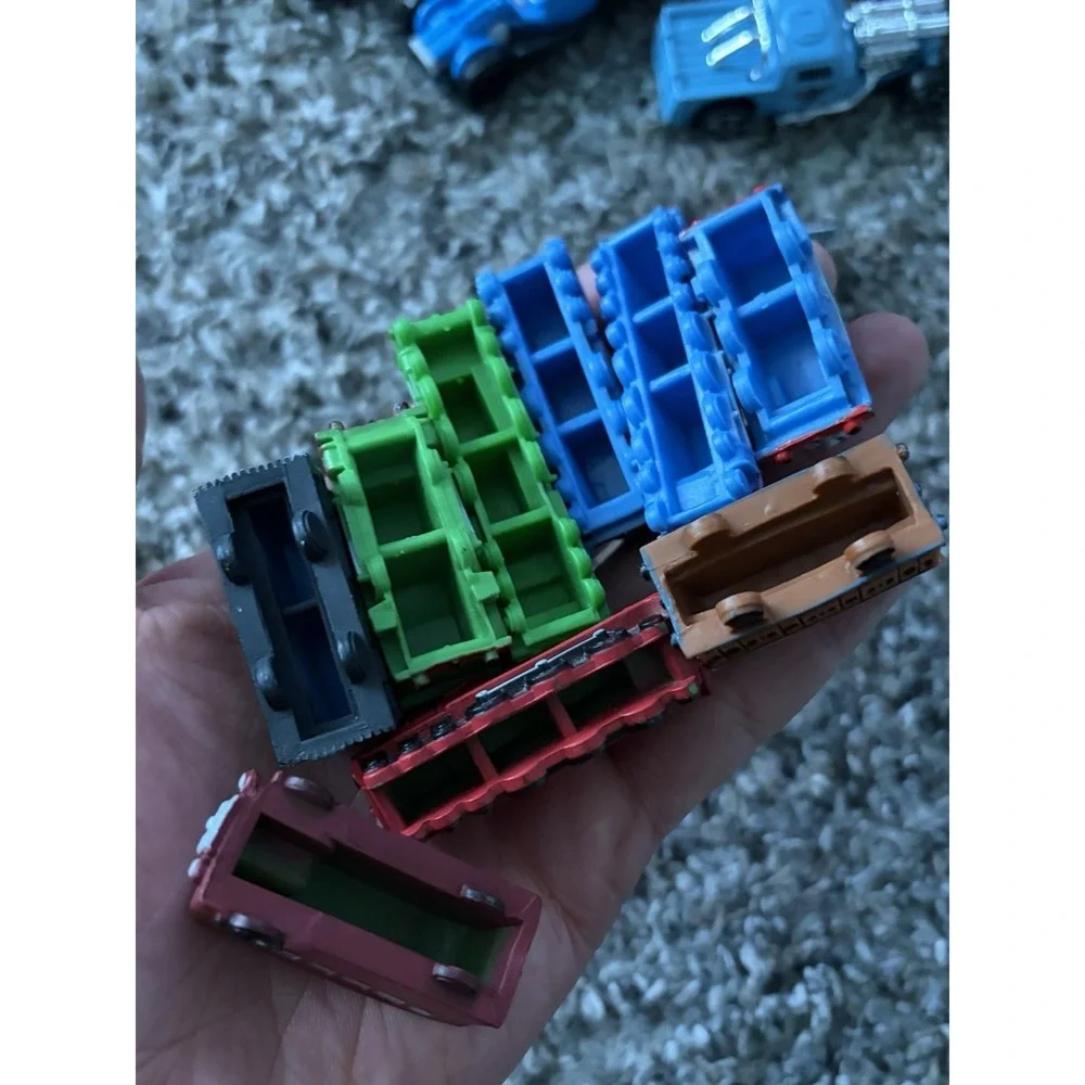 Small Toy Cars Plastic Train Figures Lot